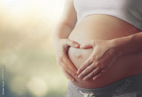 pregnant woman's belly