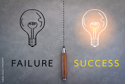 failure or success business concept