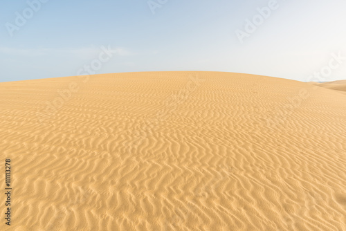 Sahara desert - beautiful landscape with sand dunes