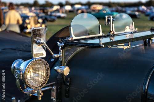 Close-Up of a Vintage Bentley Parked at Goodwood