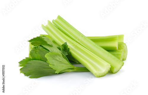 celery on white background