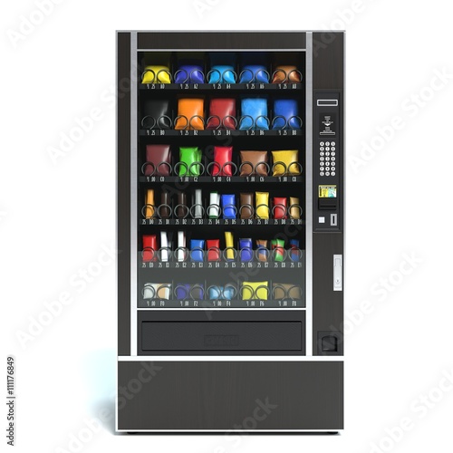 3d illustration of a vending machine