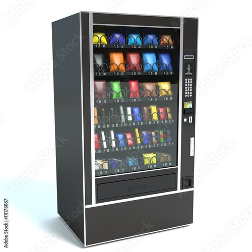 3d illustration of a vending machine