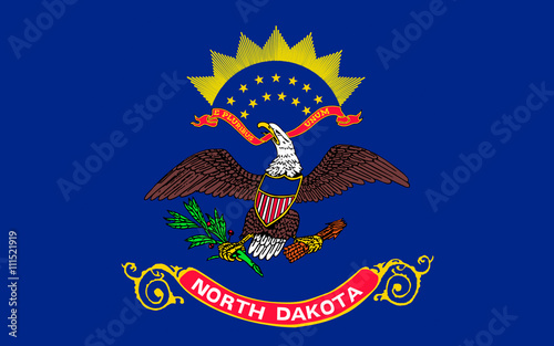 Flag of North Dakota, USA