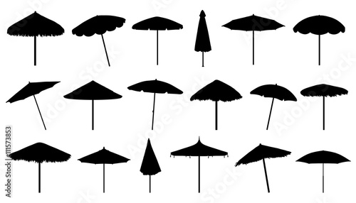 parasol silhouettes