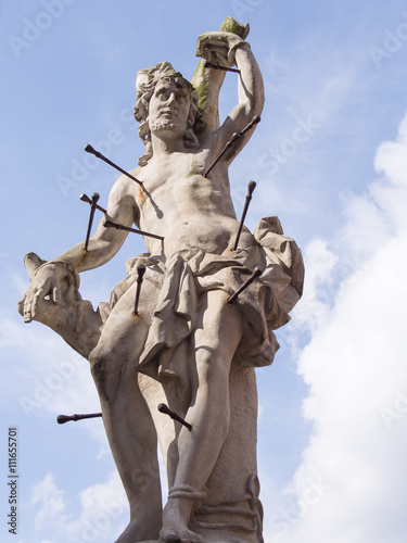 Statue of Saint Sebastian, Cieblice, Poland