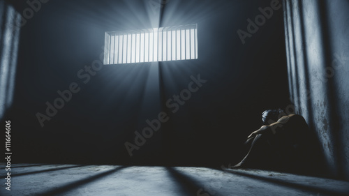 Prisoner in Bad Condition in Demolished Solitary Confinement und