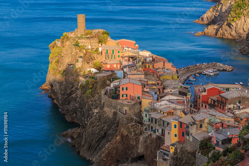 Vernazza (Latin: Vulnetia) is a town and comune located in the province of La Spezia, Liguria, northwestern Italy. It is one of the five towns that make up the Cinque Terre region. 