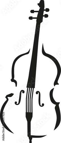 Contrabass caligraphy style