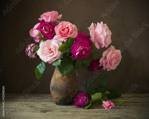 Still life with roses