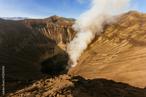 Smoking volcano Mt.Bromo