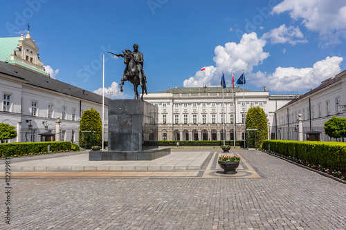 Presidential Palace (Pałac Prezydencki, 1643) in Warsaw, Poland. 