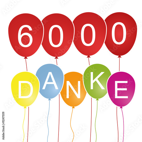 6000 Danke - Luftballons