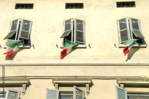 Reggio Emilia. Facade of the house