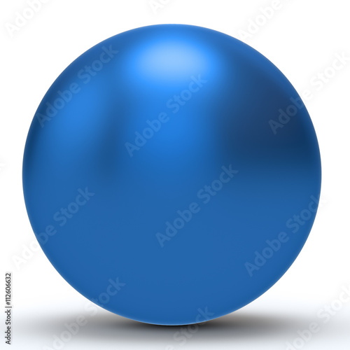 3d niebieska kula