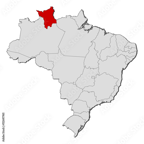 Map - Brazil, Roramia