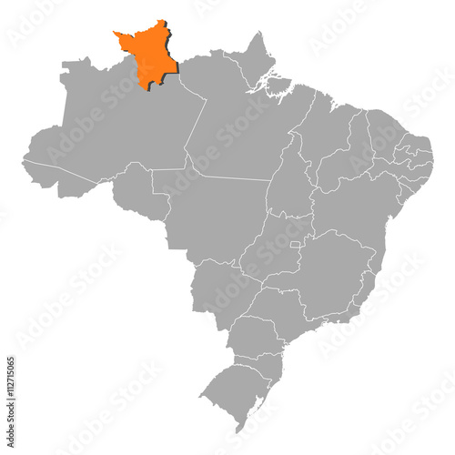 Map - Brazil, Roramia