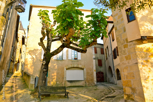 Beautiful streets in Bergerac, France