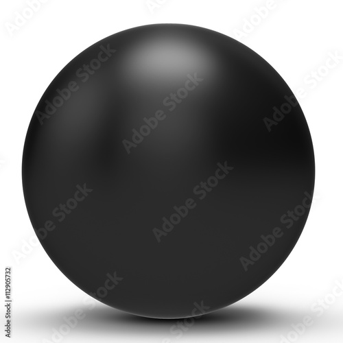 3d black sphere