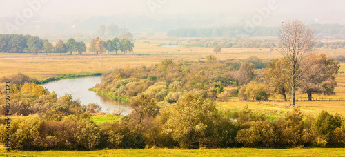 jesień na Podlasiu-rzeka Narew,