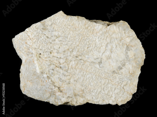 Graphic pegmatite rock intergrowths of quartz and feldspar