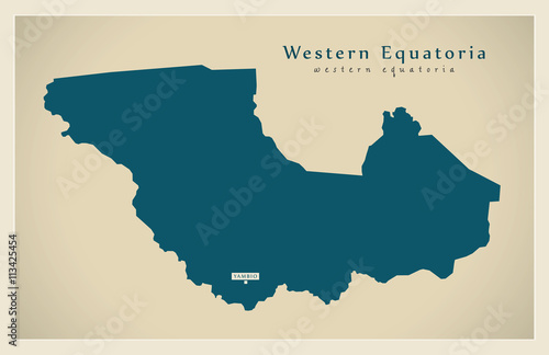 Modern Map - Western Equatoria SS