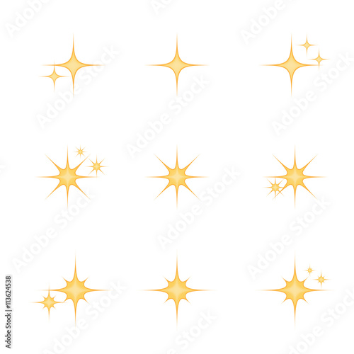 Set of star icon vector isolated on white background. Emoji vector. Bright smile icon set. Emoticon icon web.