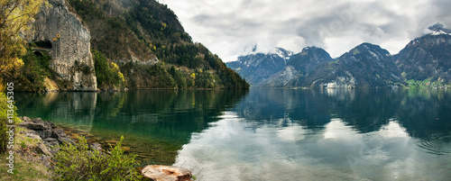 Mountain and Lake View, Sisikon, Switzerland 