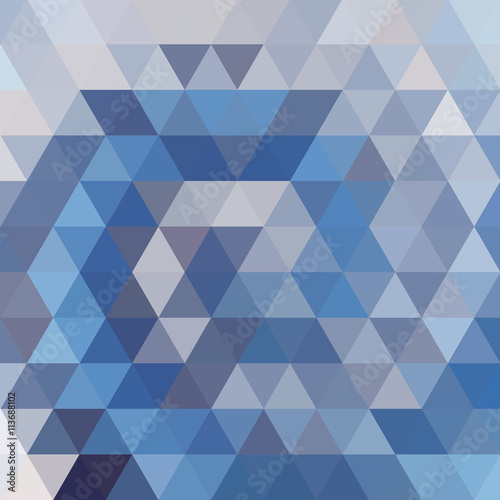 abstract background consisting of gray, blue triangles