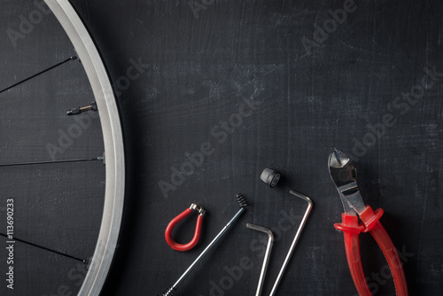 Bicycle repair background