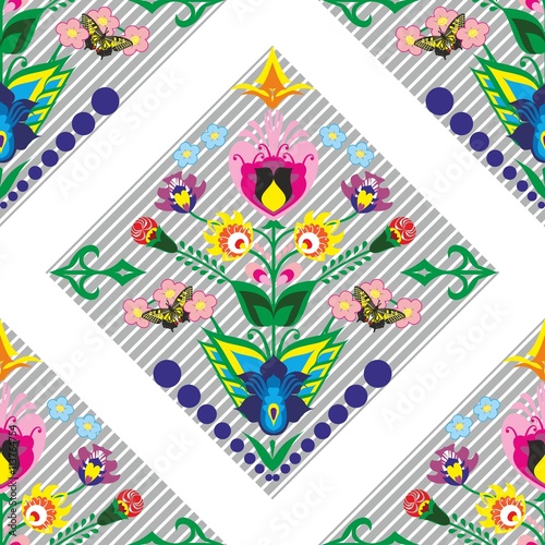 floral polish pattern