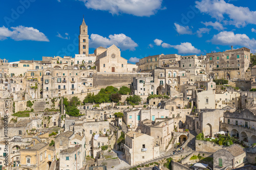 Beautiful town of Matera, Unesco heritage, Basilicata region, Italy