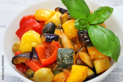 caponata, italian sicilian eggplant aubergine vegetable stew