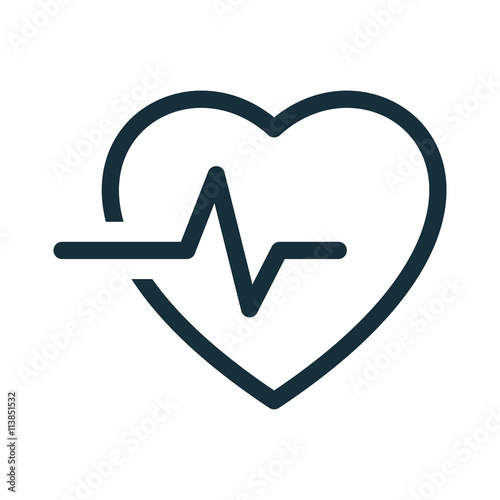 heart pulse cardiogram icon