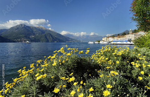 Bellagio town in Como lake district. Italian traditional lake village, Italy, Europe