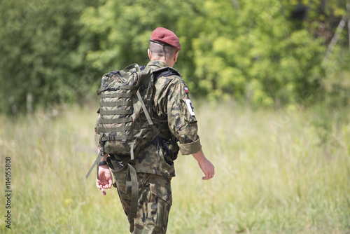 Żołnierze z wojsk powietrznodesantowych podczas międzynarodowych ćwiczeń wojskowych w Toruniu Anakonda-16