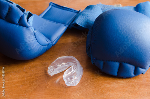 Boxing gloves and cap