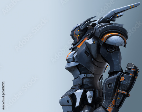 3d rendering of the mech