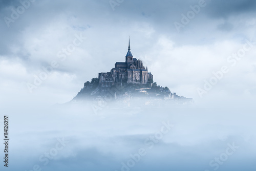 Mont saint michel in the mist