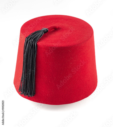 moroccan fez isolated