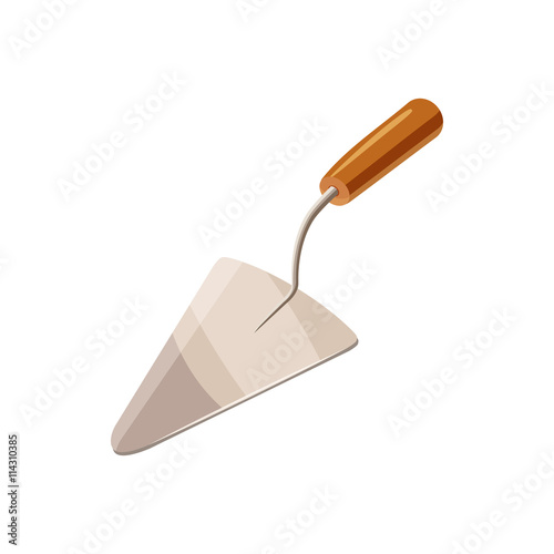 Construction trowel icon, cartoon style