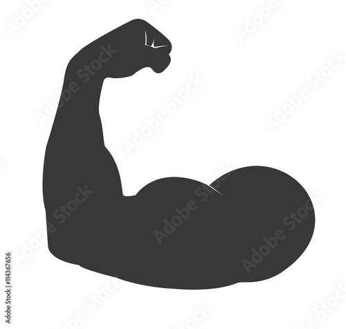 Biceps Flex Arm Vector Icon