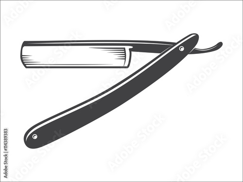 Old Straight razor vector