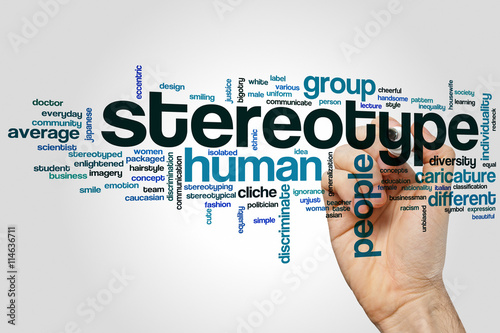 Stereotype word cloud