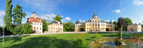 Panoramafoto Schloss Belvedere bei Weimar
