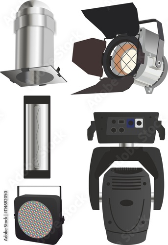 Bühnenlicht, Lampenset