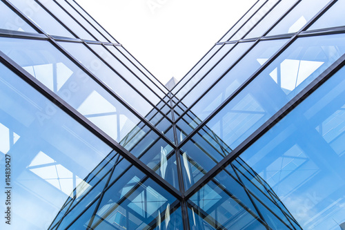 modern buildings with glass wall in tokyo