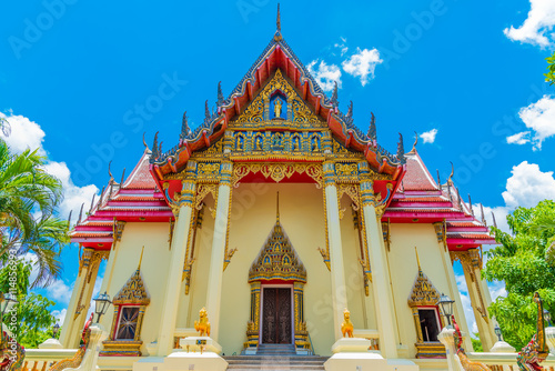 The Chapel of Wat Pho Chai temple in Nong Khai, Thailand.