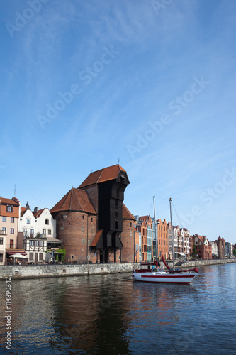 City of Gdansk Old Town River View