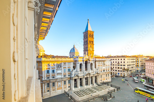 The Basilica di Santa Maria Maggiore in Rome, Italy